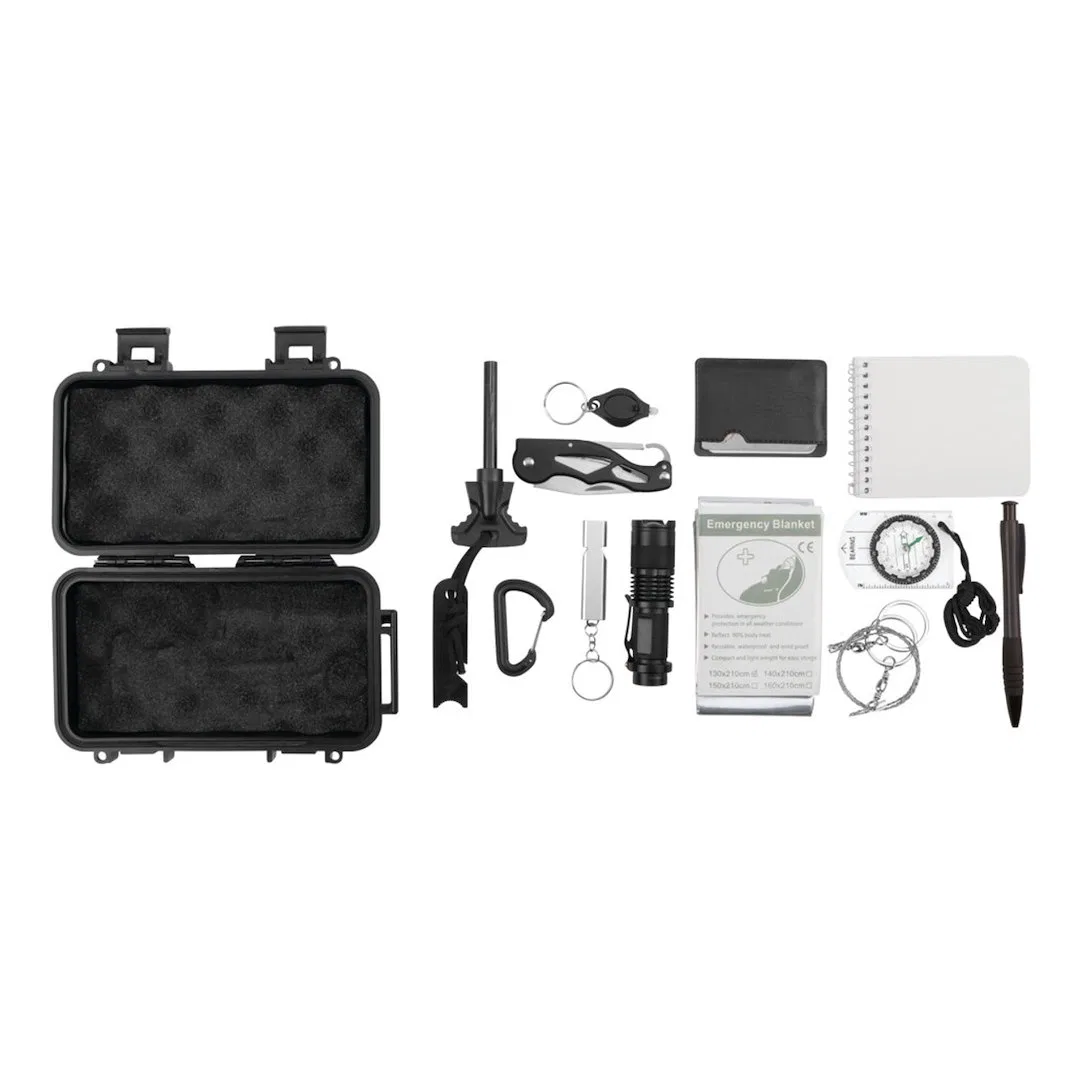 W9404 – PERFORM TOOL Survival Kit, For Outdoor Use With Fire Starter Flint Stick With Striker And Handle/ Pocket Knif...